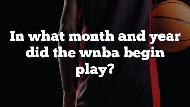 In what month and year did the wnba begin play?