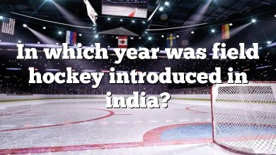 In which year was field hockey introduced in india?