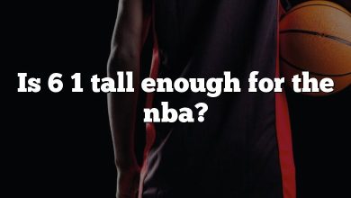 Is 6 1 tall enough for the nba?