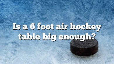 Is a 6 foot air hockey table big enough?