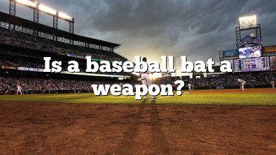 Is a baseball bat a weapon?