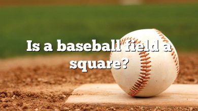 Is a baseball field a square?