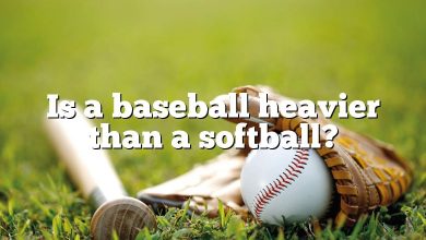 Is a baseball heavier than a softball?