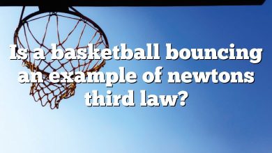 Is a basketball bouncing an example of newtons third law?