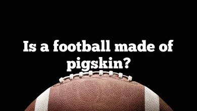 Is a football made of pigskin?