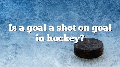 Is a goal a shot on goal in hockey?