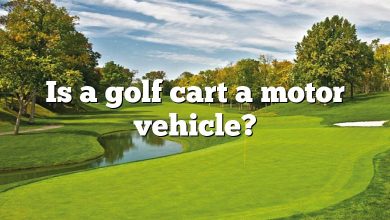 Is a golf cart a motor vehicle?