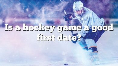 Is a hockey game a good first date?