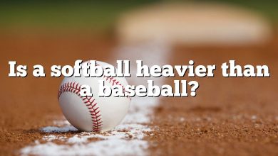 Is a softball heavier than a baseball?