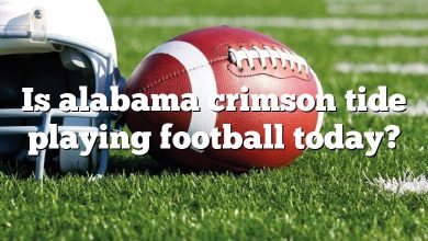 Is alabama crimson tide playing football today?