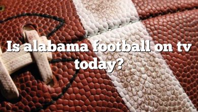 Is alabama football on tv today?