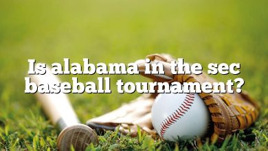 Is alabama in the sec baseball tournament?