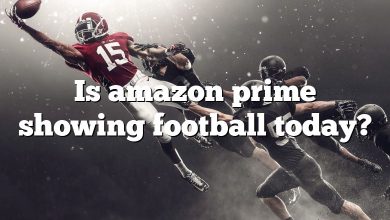 Is amazon prime showing football today?
