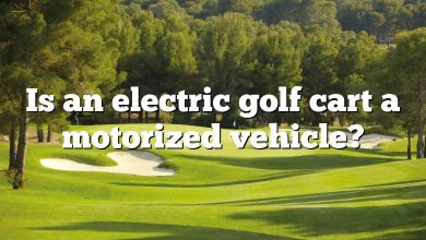 Is an electric golf cart a motorized vehicle?