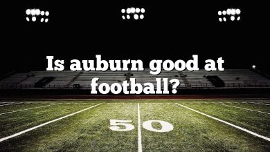 Is auburn good at football?