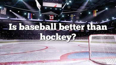 Is baseball better than hockey?