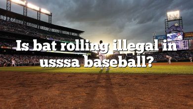 Is bat rolling illegal in usssa baseball?