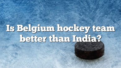 Is Belgium hockey team better than India?