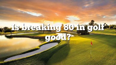 Is breaking 80 in golf good?