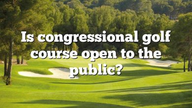 Is congressional golf course open to the public?