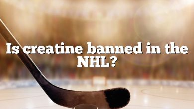 Is creatine banned in the NHL?