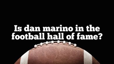 Is dan marino in the football hall of fame?