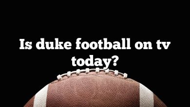 Is duke football on tv today?