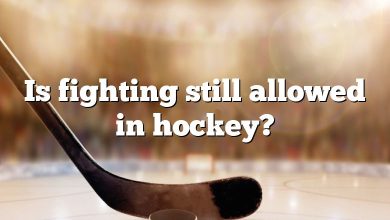 Is fighting still allowed in hockey?