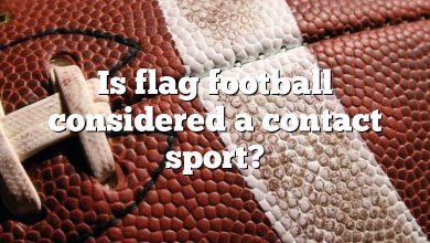 Is flag football considered a contact sport?