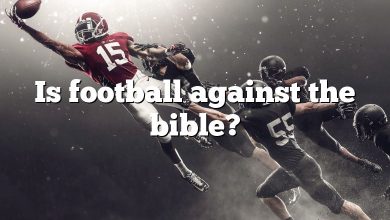 Is football against the bible?