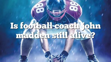 Is football coach john madden still alive?