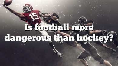 Is football more dangerous than hockey?