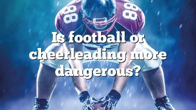 Is football or cheerleading more dangerous?