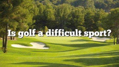 Is golf a difficult sport?