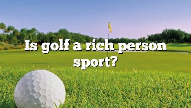 Is golf a rich person sport?