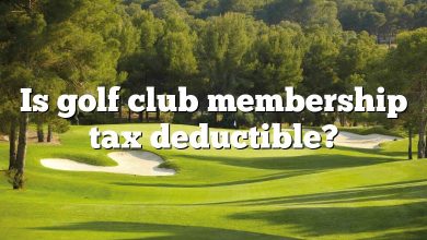 Is golf club membership tax deductible?