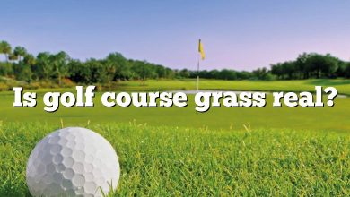 Is golf course grass real?