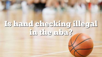 Is hand checking illegal in the nba?