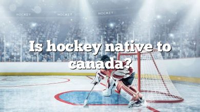Is hockey native to canada?