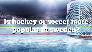 Is hockey or soccer more popular in sweden?