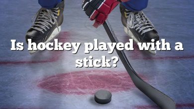 Is hockey played with a stick?