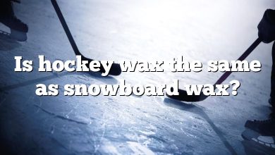 Is hockey wax the same as snowboard wax?