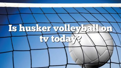Is husker volleyball on tv today?