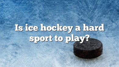 Is ice hockey a hard sport to play?