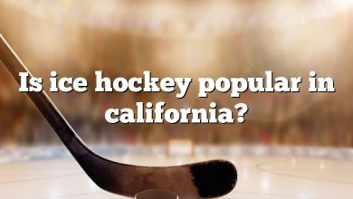 Is ice hockey popular in california?