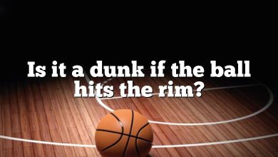 Is it a dunk if the ball hits the rim?