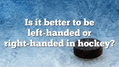 Is it better to be left-handed or right-handed in hockey?