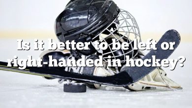 Is it better to be left or right-handed in hockey?