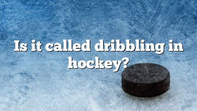 Is it called dribbling in hockey?