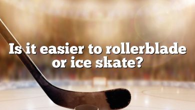 Is it easier to rollerblade or ice skate?